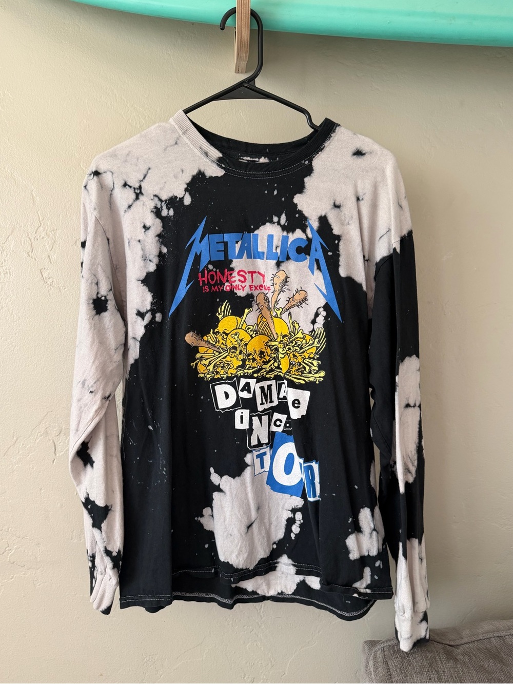 Metallica Tie-Dye Long Sleeve Tee